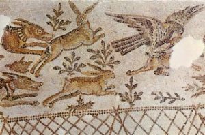 Карфагенские мозаики. Ассирийские собаки на охоте