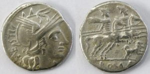 Серебрянная монета. Древний Рим